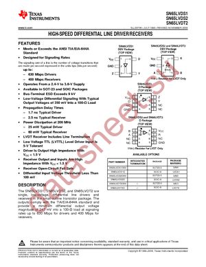 SN65LVDT2DBVT datasheet  